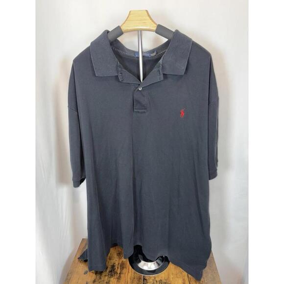 Ralph Lauren Other - Polo Ralph Lauren Shirt Mens 4XB Black Cotton SS Red Pony